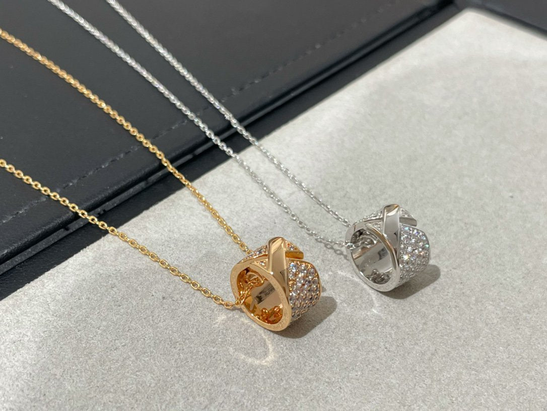 DIANA LIENS EVIDENCE DIAMOND PAVED NECKLACE