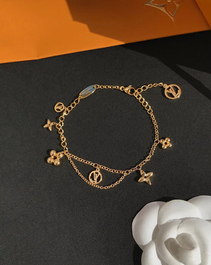 DIANA BLOOMING PINK GOLD MOP BRACELET