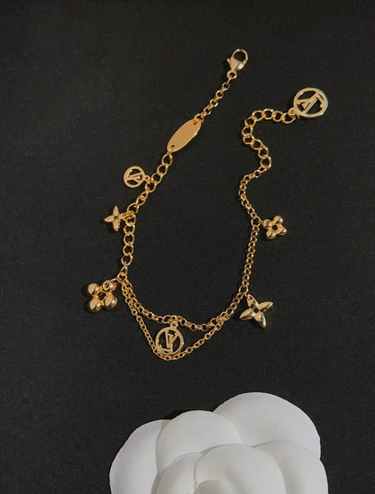 DIANA BLOOMING PINK GOLD MOP BRACELET