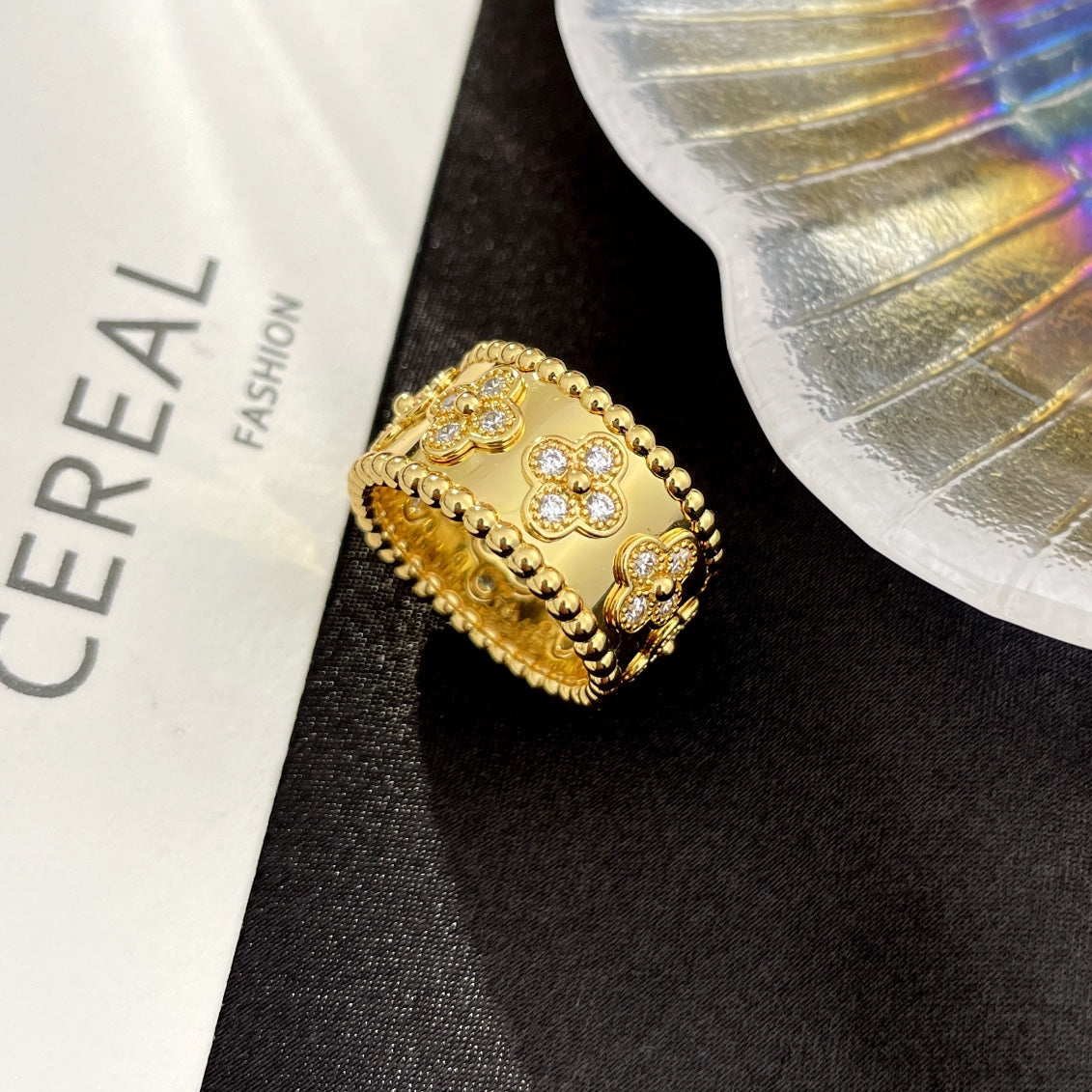 GRANDE BAGUE DIANA PERLEE DIAMANT 
