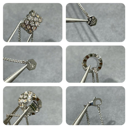 DIANA BEE LOVE DIAMOND PAVED 3 ROW NECKLACE