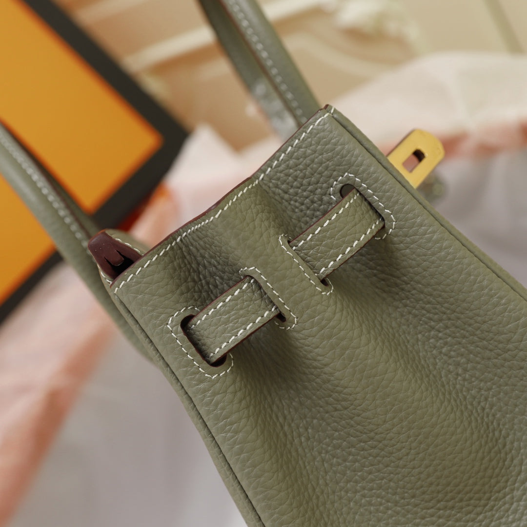 HM BIRKIN BAG 35 OLIVE TOGO GOLD HARDWARE