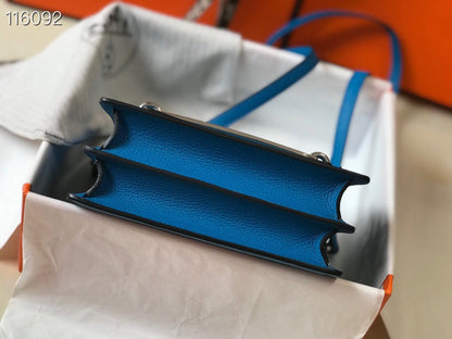 HM SAC ROULIS 19 COBALT TOGO LEATHER