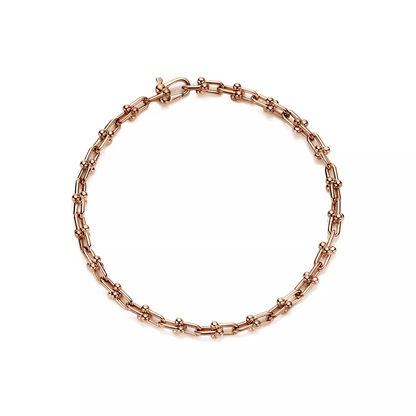 HARDWEAR MICRO LINK 44 MOTIF PINK GOLD BRACELET