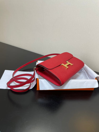 CONSTANCE TO GO 20.5 RED EPSOM GOLD HARDWARE