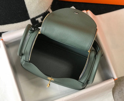 HM LINDY 30 BAG PINE TAURILLON CLEMENCE LEATHER