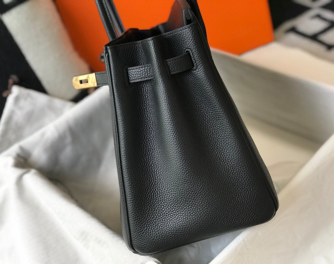HM BIRKIN 35CM BAG BLACK TOGO GOLD HARDWARE