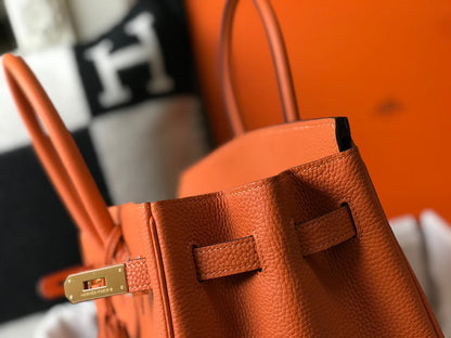 HM BIRKIN 35CM BAG ORANGE TOGO GOLD HARDWARE