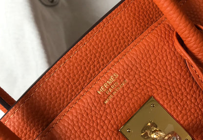 HM BIRKIN 35CM BAG ORANGE TOGO GOLD HARDWARE