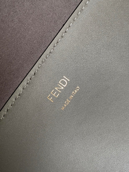 Fend Sunshine Medium Bag 35 Grey Leather