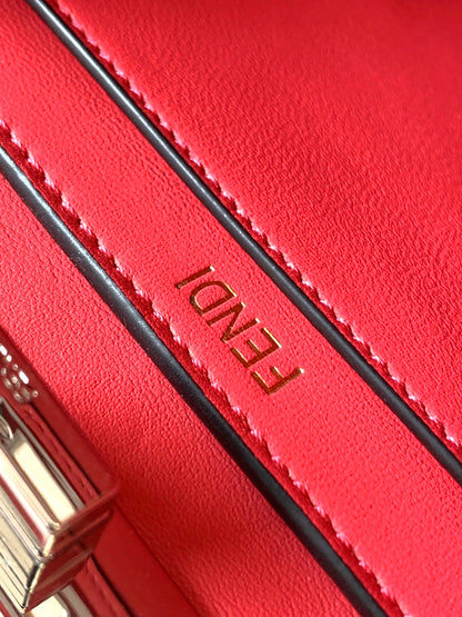 Peekaboo ISeeU Petite 20 Bag Hot Pink Lambskin Shw