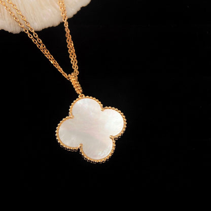 Collier avec pendentif en nacre de 25 mm et grand modèle Diana Clover