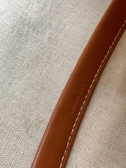 large cabas 41 white burgundy canvas multi logo