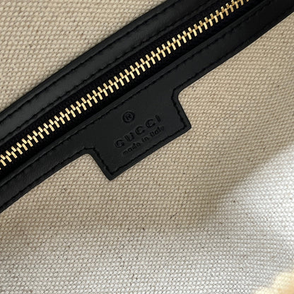 MATELASS¨¦ TOP HANDLE BAG 31 IN BLACK EMBOSSED CALFSKIN GOLD HARDWARE