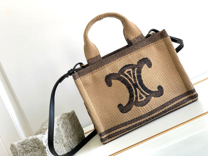 TRIPHOME 26 FABRIC BLACK BROWN BAG