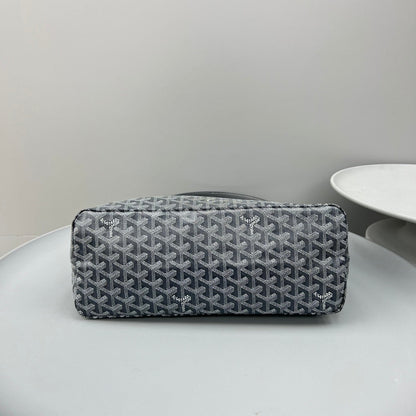 HOBO BOH¨¨ME 34 IN GREY GOYARDINE CANVAS AND CALFSKIN