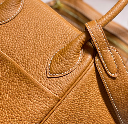 HM LINDY 30 BAG ORANGE TAURILLON CLEMENCE LEATHER