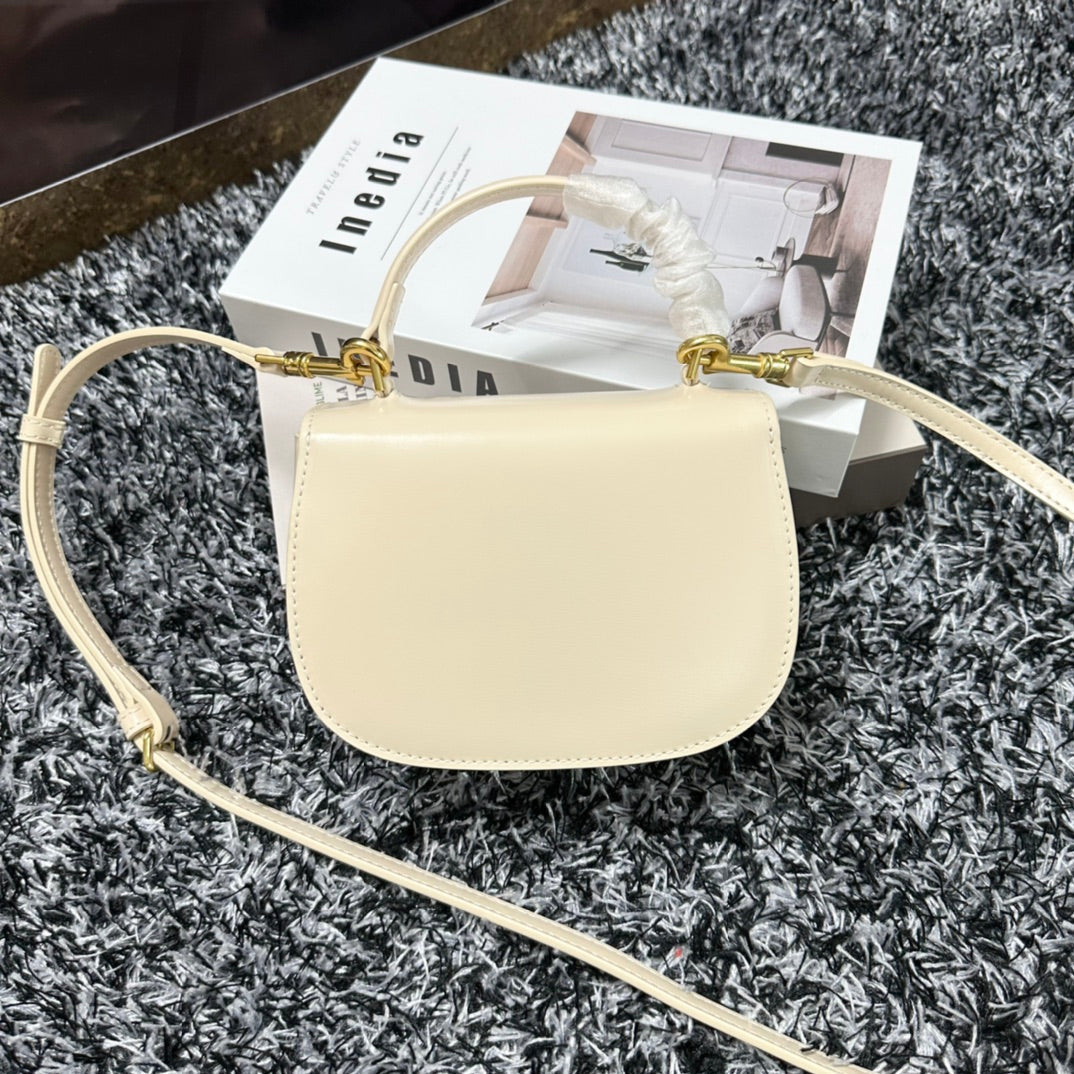 BESACE TRIPHOME 17 CALFSKIN WHITE