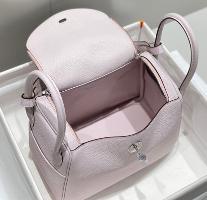 HM LINDY 26 BAG SOFT PINK TAURILLON CLEMENCE LEATHER