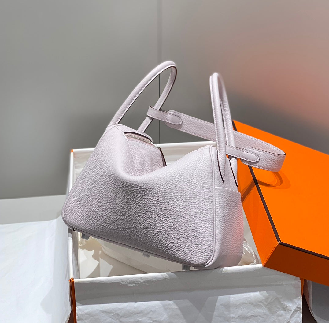 HM LINDY 26 BAG SOFT PINK TAURILLON CLEMENCE LEATHER