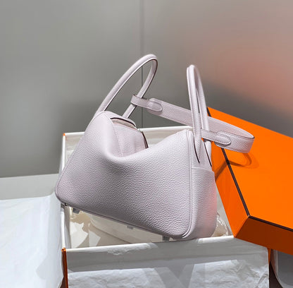 HM LINDY 26 BAG SOFT PINK TAURILLON CLEMENCE LEATHER