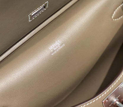 HM JYPSI¨¨RE MINI 23 TAN CALFSKIN SILVER HARDWARE