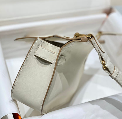 HM JYPSI¨¨RE MINI 23 CREAM CALFSKIN GOLD HARDWARE