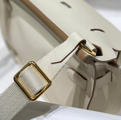 HM JYPSI¨¨RE MINI 23 CREAM CALFSKIN GOLD HARDWARE