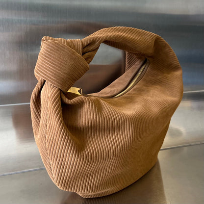 MINI JODIE 36 CM IN RUSSET BROWN CORDUROY