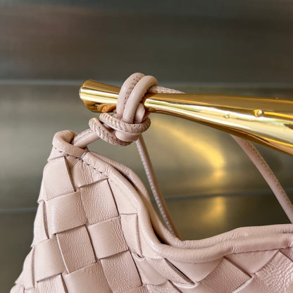 SARDINE 20 WITH CHAIN IN LIGHT PINK LAMBSKIN