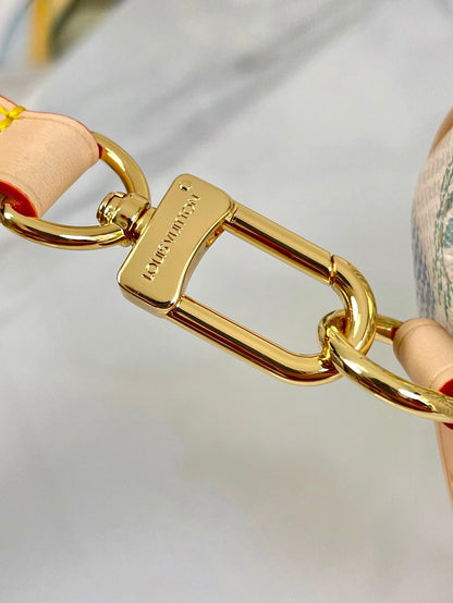 SPEEDY BANDOULI¨¨RE 20 IN PISTACHIO DAMIER GIANT CANVAS GOLD HARDWARE