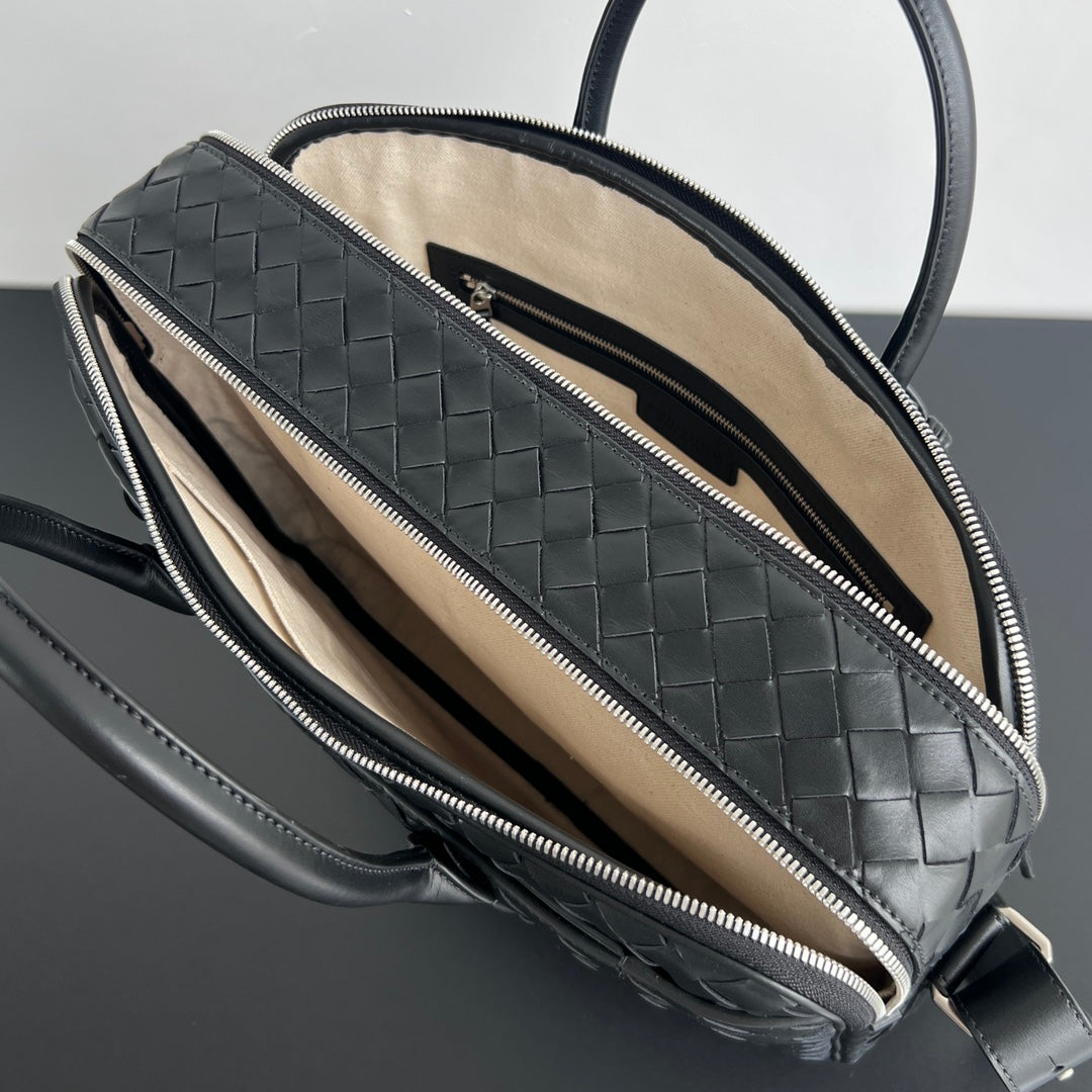 LARGE GETAWAY 39 WEEKENDER IN BLACK CALFSKIN