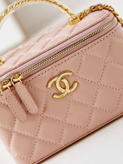 24a vanity 17cm nude lambskin gold hardware
