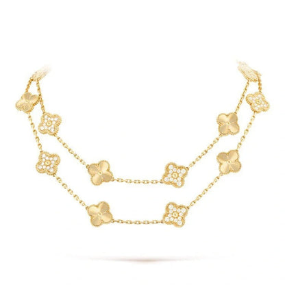 [🌟En vedette] COLLIER CLOVER 20 MOTIFS LASER DIAMANT