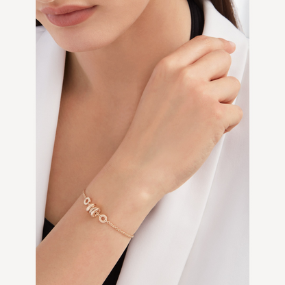 DIANA ZERO 1 SOFT PINK GOLD BRACELET