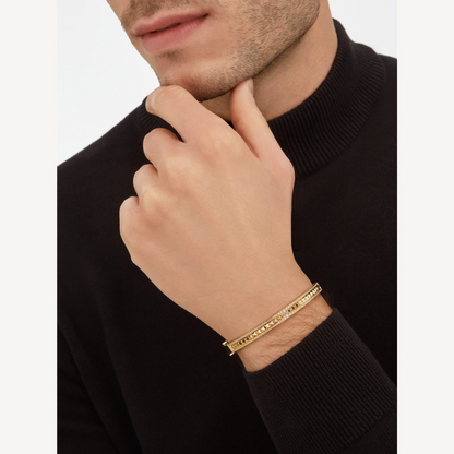 DIANA ZERO 1 SPIRAL AND PAVED DIAMOND GOLD BRACELET