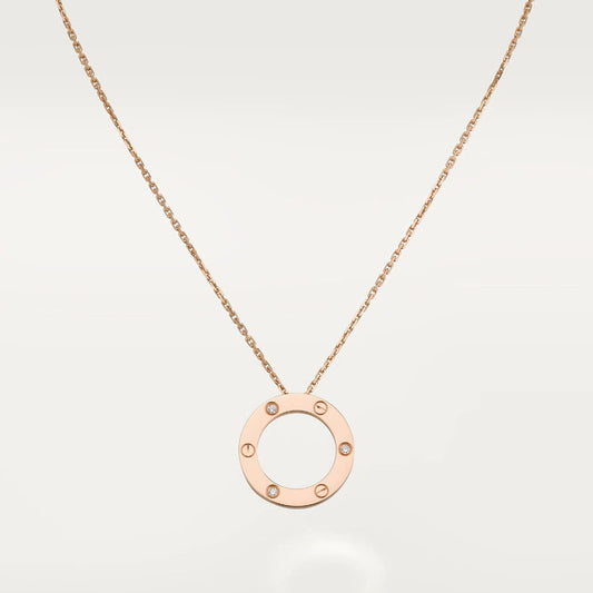 DIANA LOVE NECKLACE 16MM 3 DIAMONDS