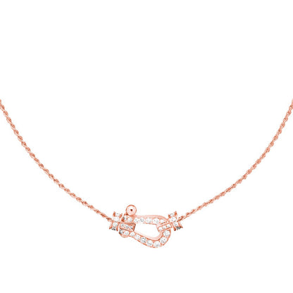DIANA FORCE 10 PINK GOLD DIAMOND NECKLACE