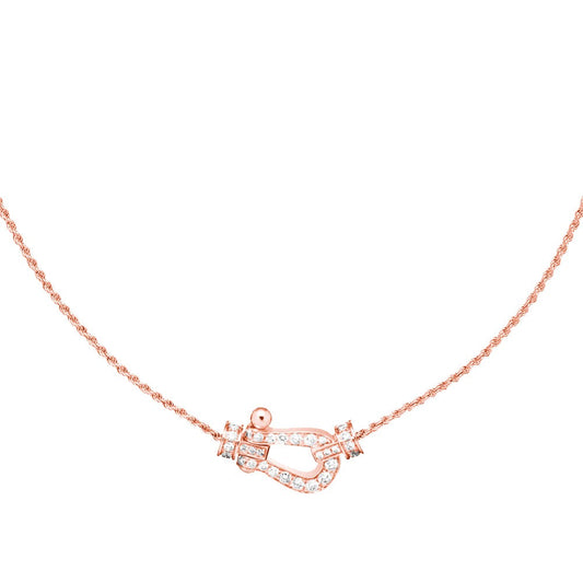 DIANA FORCE 10 PINK GOLD DIAMOND NECKLACE