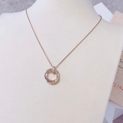 DIANA TRINITY NECKLACE GOLD  DIAMONDS