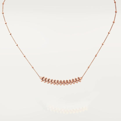 DIANA CLASH PINK GOLD NECKLACE