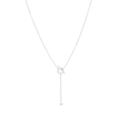 DIANA FINESSE SILVER DIAMOND NECKLACE