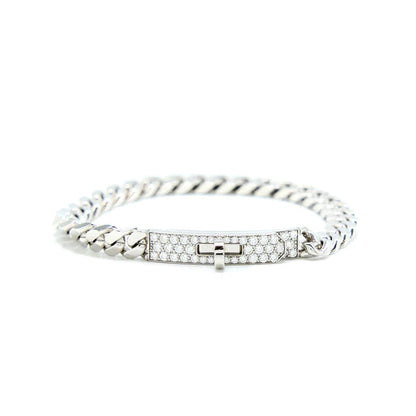 DIANA KELLY CHAIN SILVER DIAMOND BRACELET