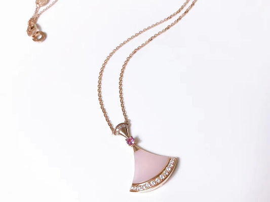 DIANA DREAM NECKLACE PINK MOP DIAMOND