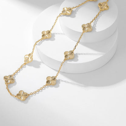 DIANA CLOVER 10 MOTIFS LASER NECKLACE