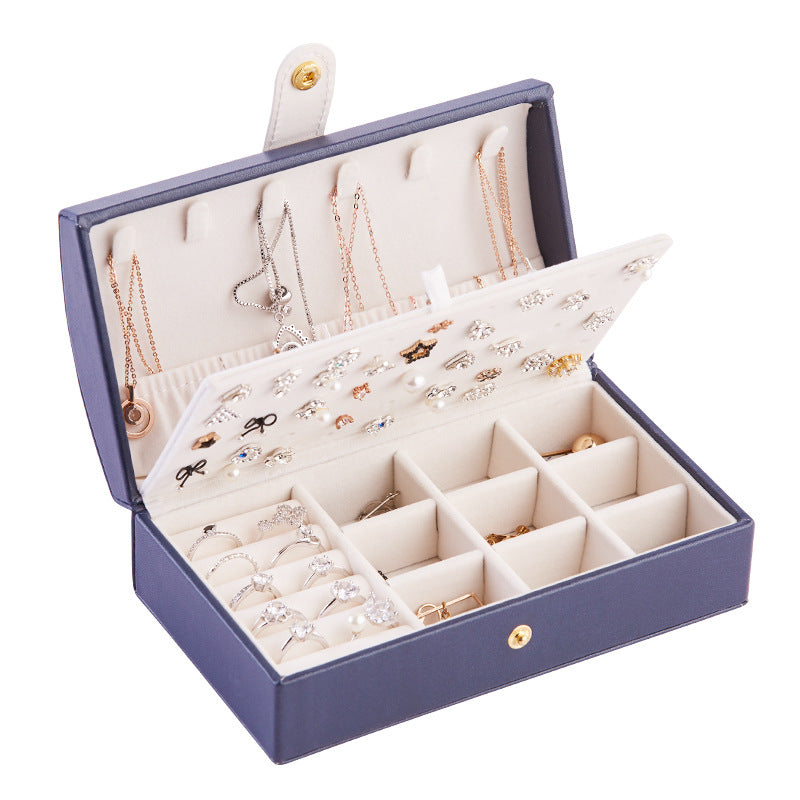 Superbe coffret à bijoux portable en cuir synthétique