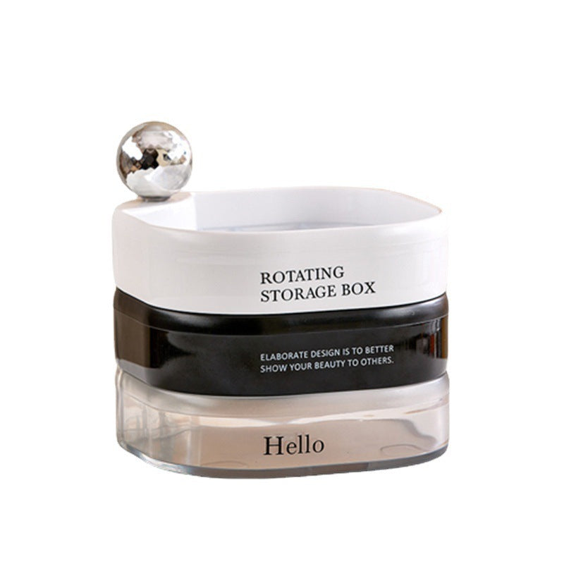 BOÎTE DE RANGEMENT DE BIJOUX ROTATIVE MULTICOUCHE