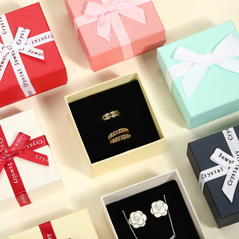 Coffret à bijoux Bowknot, coffret cadeau (sans logo)