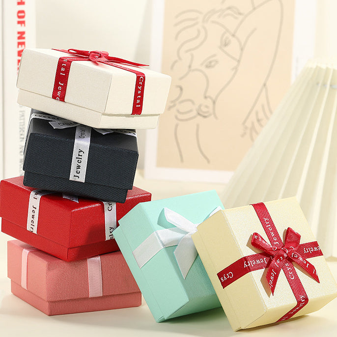 Coffret à bijoux Bowknot, coffret cadeau (sans logo)