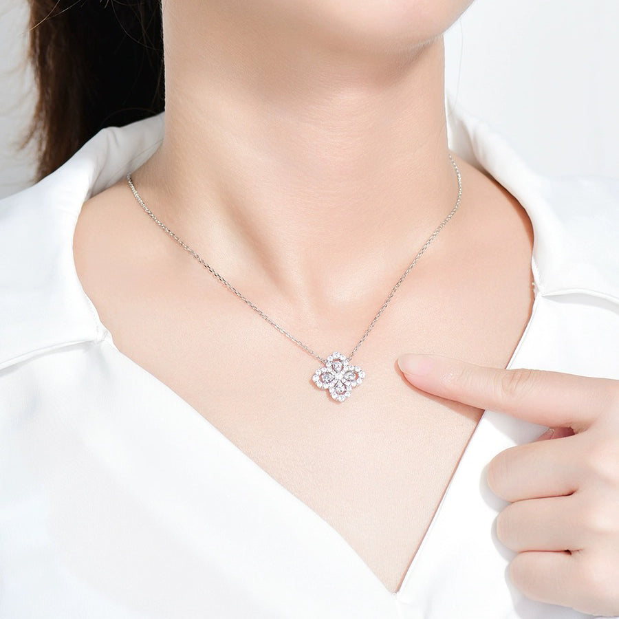 DIANA LOOP NECKLACE FULL MOTIF DIAMOND 16MM MULTIPLE COLORS